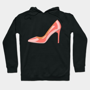 High Shoe in Living Coral Hoodie